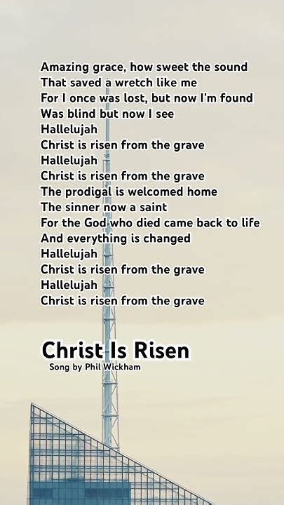 christ is risen phil wickham lyrics|Christ Is Risen Lyrics .
